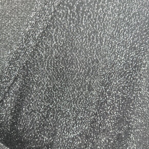 Talbots Black Glitter Merino Wool Long Sleeved Holiday Midi Dress Size Medium - Picture 5 of 10